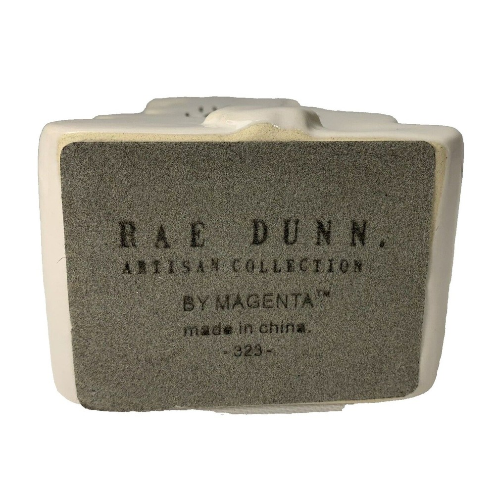 Rae Dunn Happy Easter Bunny Rabbit Figurine Sign Artisan Collection By Magenta - Picture 5 of 12